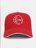 Red Logo Print Baseball Cap_410800+1